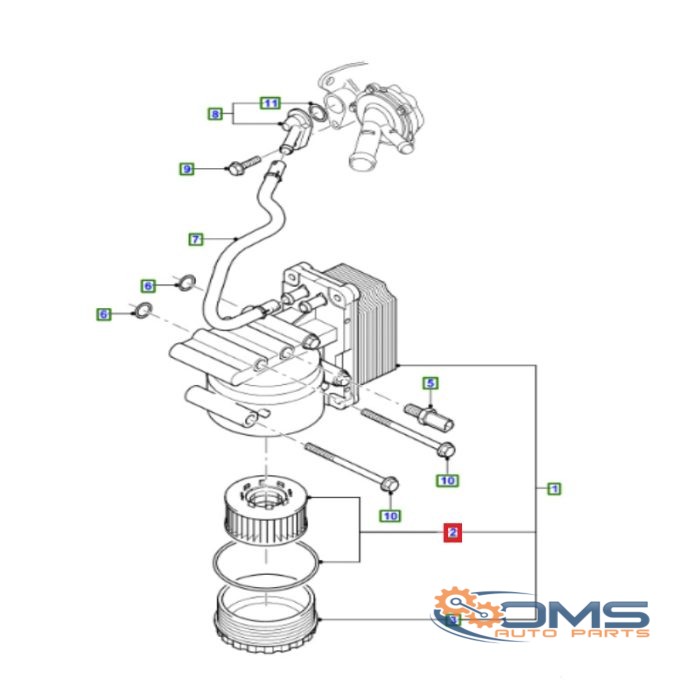 Ford Mondeo Transit Genuine Ford Oil Filter 1088179, 1105691, 1349745, XS7Q6744AA, 5C1Q6744AA, OMS Auto Parts