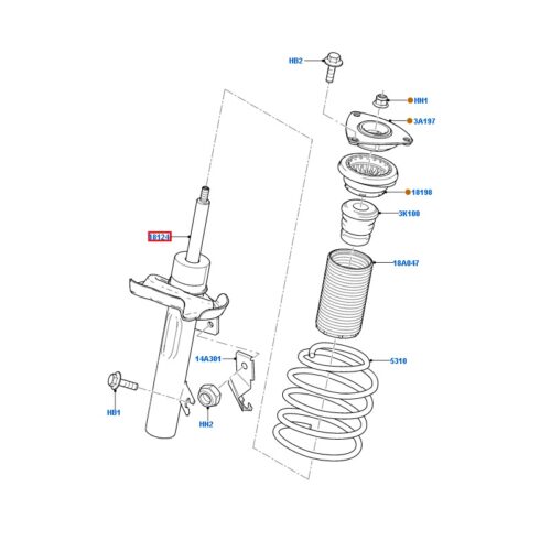 Front Shock Absorber - Driver Side