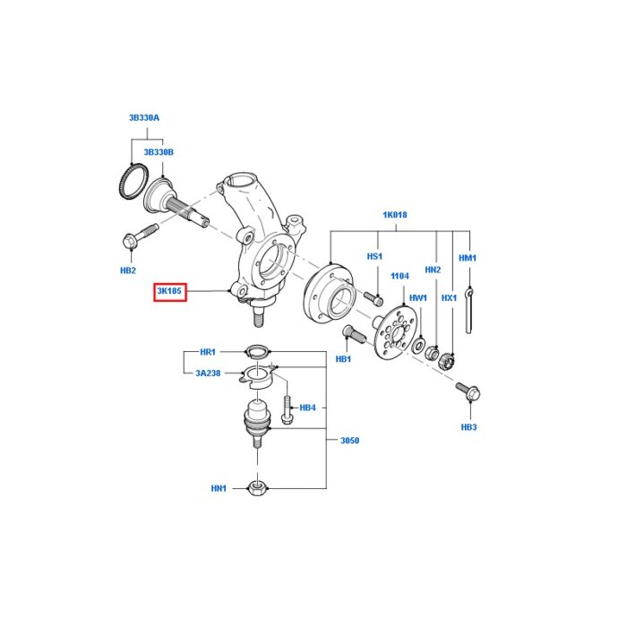 Front Hub Knuckle - Driver Side