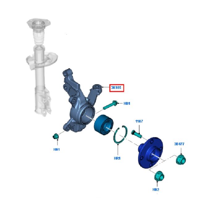 Front Hub Knuckle - Driver Side