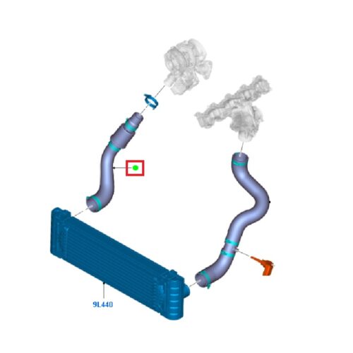 Intercooler Pipe - Driver Side
