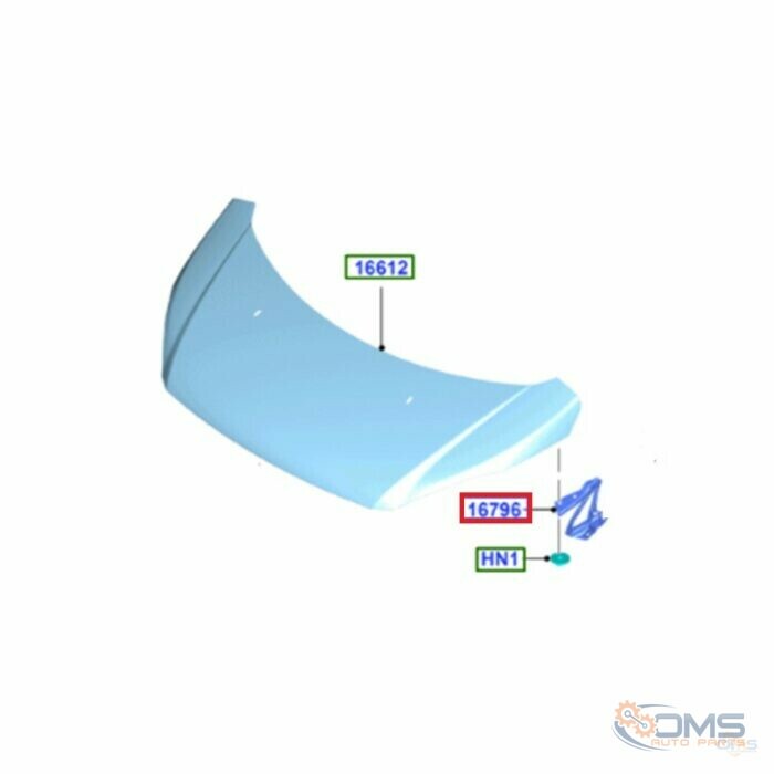 Ford Transit Custom Bonnet Hinge - Passenger Side 2421364, 2320371, 1832266, 1814366, 1770130, 2421373, KK3116801AB, KK3116801AA, BK2116801AC, BK2116801AB, BK2116801AA