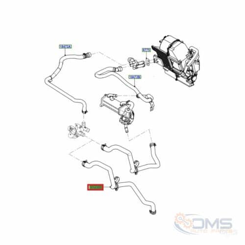 Ford Transit Heater Hose Pipe 1755491, 1739139, 1751032, 1752335, CC119Y438AE, CC119Y438AB, CC119Y438AC, CC119Y438AD