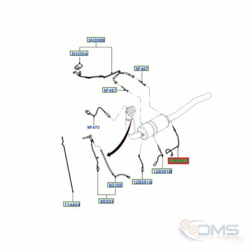 Ford Transit Rear Exhaust Gas Temperature Sensor 1770892, CC1A12B591AB 