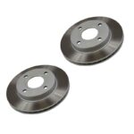A Pair Of Ford Ka Front Brake Discs 4084226, 4071714, 1524589, 1473005, 1373289, 1320582, 1320581, 1107768, 1066271, 1019604, 1018277, 96FB1125CA, 96FX1125CA, 89FX1125CE, 93FX1125AA