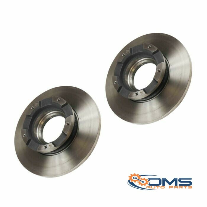 A Pair Of Ford Transit Rear Brake Discs 2040064, 2012584, 1783910, 1764282, BK212A097AA, BK212A097AB, BK212A097EA