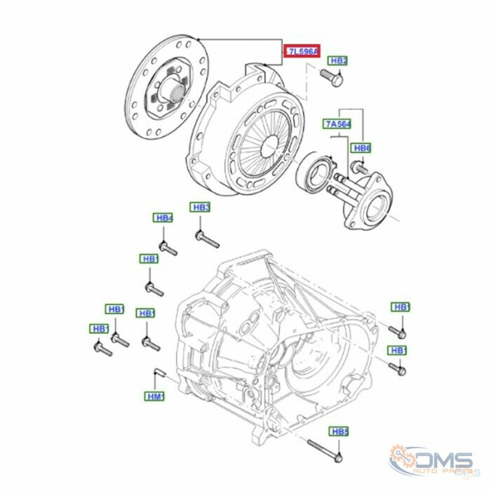 Ford MondeoFiestaC-MaxEco-Sport Clutch Kit 1746881, 1679190, 1495800, 1473814, 1473808, 1432483, 1432454, 1423902, ,1385808, 1385807, 1385806, 1343812, 1343811, 1343810, 1820511,  1772150, 1716731, 3M517540A1E, 3M517540A1F, 3M517540A1G, 3M517540A1H, 3M517540A1J, 3M517540A1K