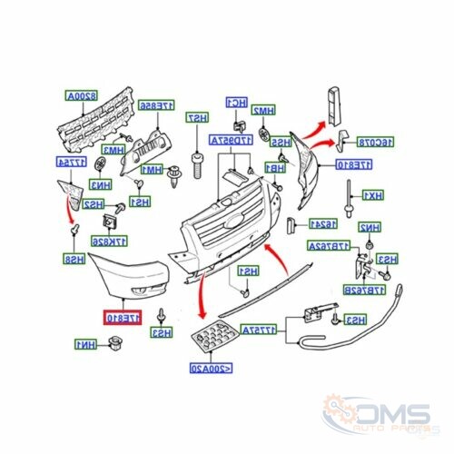Ford Transit Front Bumper End - Driver Side 1437091, 1387147, 1370880, 6C1117E888ABM5AB, 6C1117E888ACM5AB, 6C1117E888ADM5AB