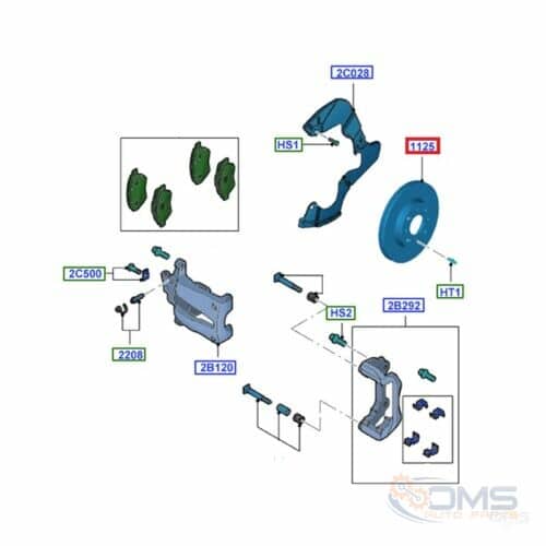 Ford Transit Rear Brake Disc 2040064, 2012584, 1783910, 1764282, BK212A097AA, BK212A097AB, BK212A097EA