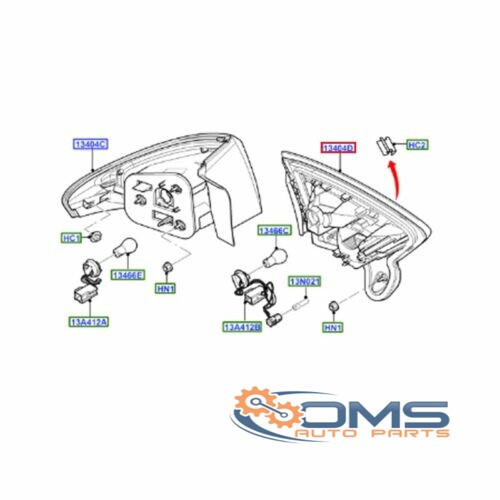 Ford Mondeo Inner Taillamp - Passenger Side - (LED) 1744244, 1737701, 1717229, BS7113A603AE, BS7113A603AD, BS7113A603AC