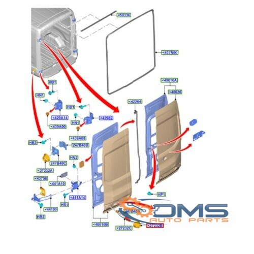 Ford Transit Door Stop Magnet Cover On Door- Not Sided (Suits Both Driver & Passenger Side) 1857659, 1847633, 1824672, BK31V272A56BD, BK31V272A56BC, BK31V272A56BB