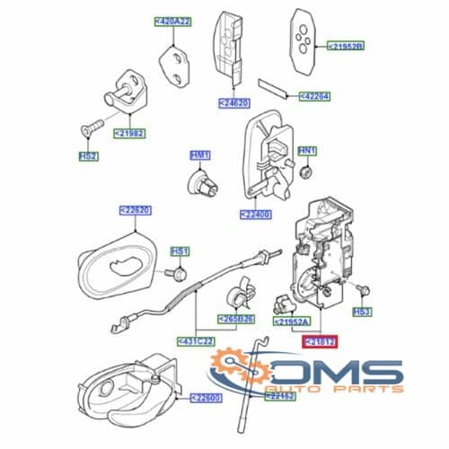Ford Transit Front Door Lock - Passenger Side 1818768, 4084921, 4087156, 4119501, 4174383, 4185751, 4345444, 4345445, 4345447, 4896531, 4956458, 4967768, YC1AV21813BC, YC1AV21813BD, YC1AV21813BE, YC1AV21813BF, YC1AV21813BH, YC1AV21813BJ, YC1AV21813BK, YC1AV21813BL, YC1AV21813BM, YC1AV21813BN, YC1AV21813BP, YC1AV21813BR