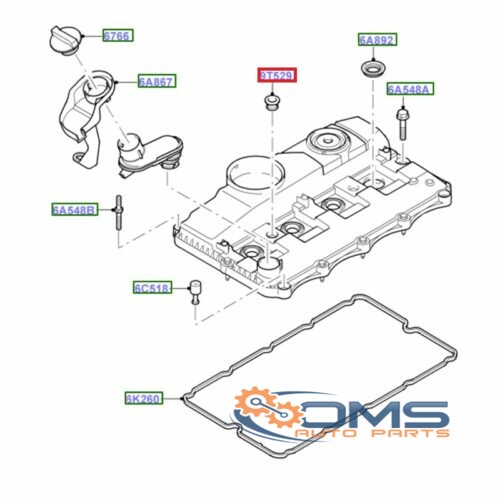 Ford Transit Injector Bolt Seal 1372495, 1434569, 6C1Q9T529AA