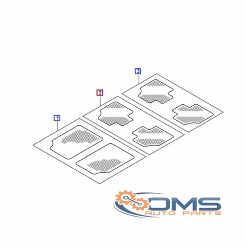 Ford Galaxy Middle Row Floor Mats - Rubber 1423848, AM6M2JR13035EA3YYW
