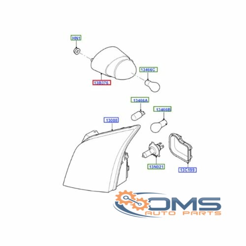 Ford Transit Extended Indicator Lens - Campervan - Passenger Side 1205547, 1202217, YC1513B377BB, YC1513B377BA