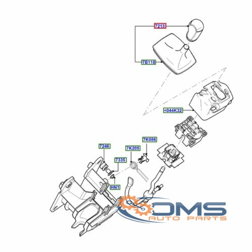 Ford Focus S-MAX Galaxy Mondeo Gear Knob  - 5 Speed - (Only) 1378326, 1301733, 1234504, 3M5R7217AA, 3M5R7217AB, 3M5R7217AC