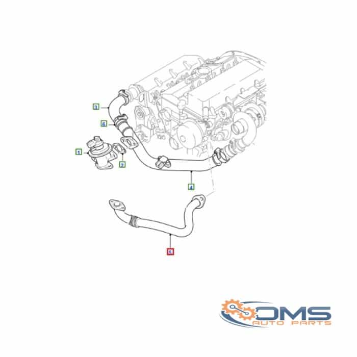 Ford Transit Egr Pipe Long 1430287, 1221965, 1301100, 1307208, 1321626, 2S7Q9D477AH, 2S7Q9D477AJ, 2S7Q9D477AK, 2S7Q9D477AL, 2S7Q9D477BA