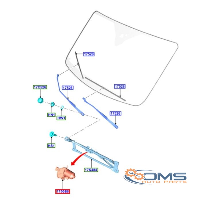 Ford Transit Front Wiper Motor (2019 Onward) 2006223, GK3117B571AA