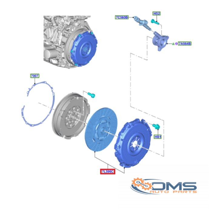 Ford Transit Clutch Kit 2465643, 2288329, 2224696, 2071841, 2013484, GK317540AA, GK317540AC, GK317540AD, GK317540CA, RMGK317540AD, OMS Auto Parts