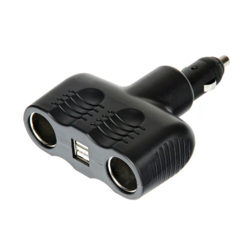 Double Socket 12-24V + USB - OMS Auto Parts