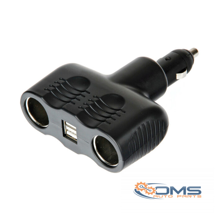 Double Socket 12-24V + USB - OMS Auto Parts