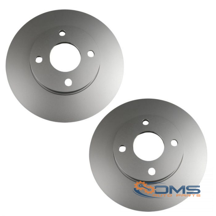 Ford Fiesta Pair of Front Brake Discs 2095058, H1BC1125A1A, OMS Auto Parts
