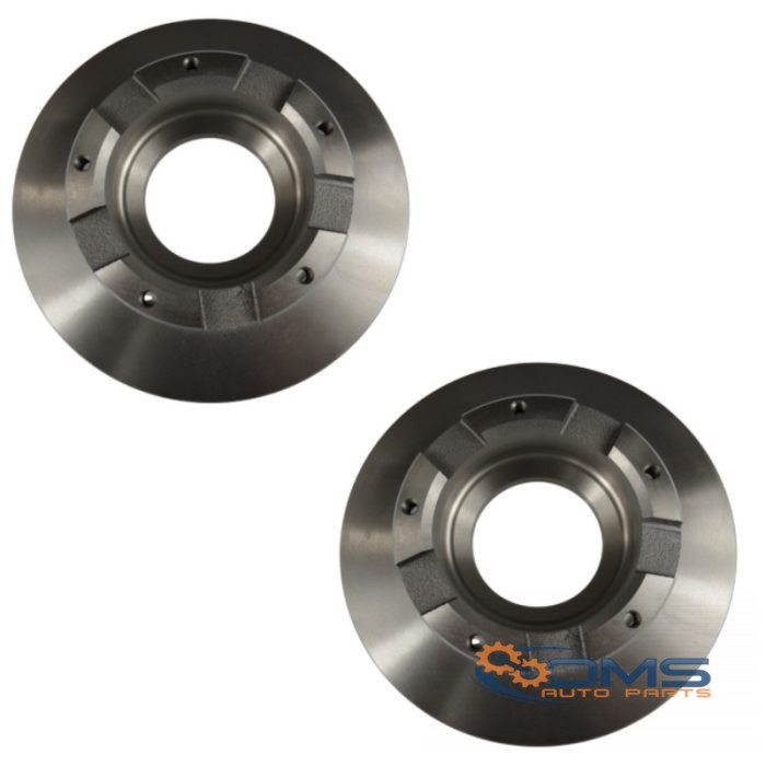 Ford Transit Rear Brake Disc Pair 2040064, 2409102, BK212A097GB, BK212A097EB, OMS Auto Parts