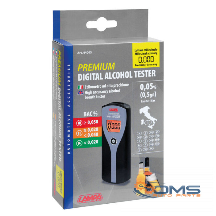 Premium, Digital Display Alcohol Breath Tester - OMS Auto Parts
