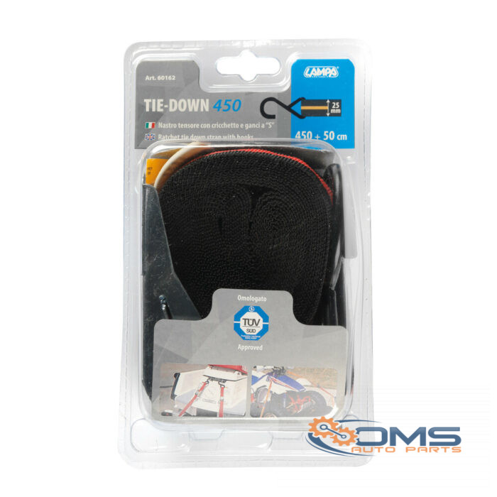 Ratchet Tie Down Strap - 450+50cm - OMS Auto Parts