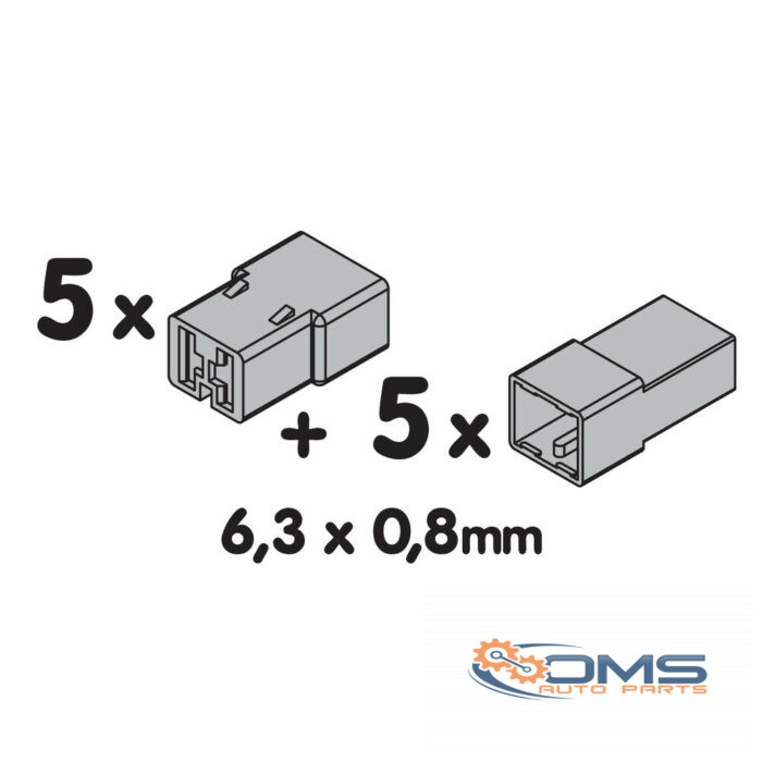 Receptacle Housing 2 Positions For Non-Insulated Disconnects - OMS Auto Parts
