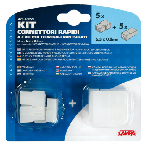 Receptacle Housing 2 Positions For Non-Insulated Disconnects - OMS Auto Parts