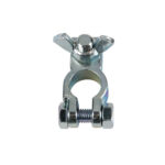 Reinforced Battery Clamp, Wingnut - Hole - Ø10mm - Positive Pole - OMS Auto Parts
