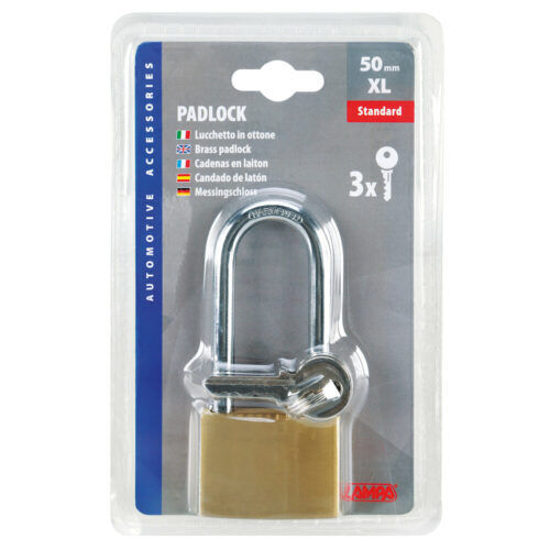 Standard, Brass Padlock - 50mm XL - OMS Auto Parts