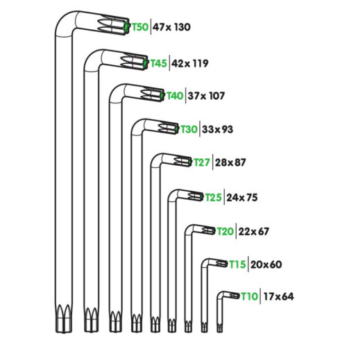 Torx® Key Set 9pcs - OMS Auto Parts