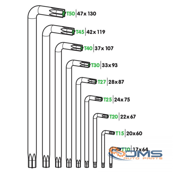 Torx® Key Set 9pcs - OMS Auto Parts