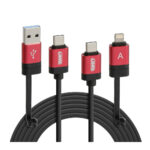 Ultimate Cable 6 in 1 - 100cm - Black - OMS Auto Parts