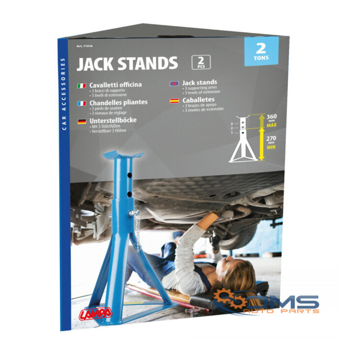 Jack Stands 2pcs- 2.000kg - OMS Auto Parts
