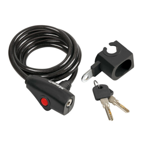Spiral cable lock Ø8mm - 160cm - OMS Auto Parts